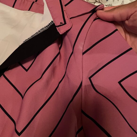 So lovely!! Dusty Rose Button Down Women's Collared Shirt Maxi Dress - Size M - Picture 8 of 15